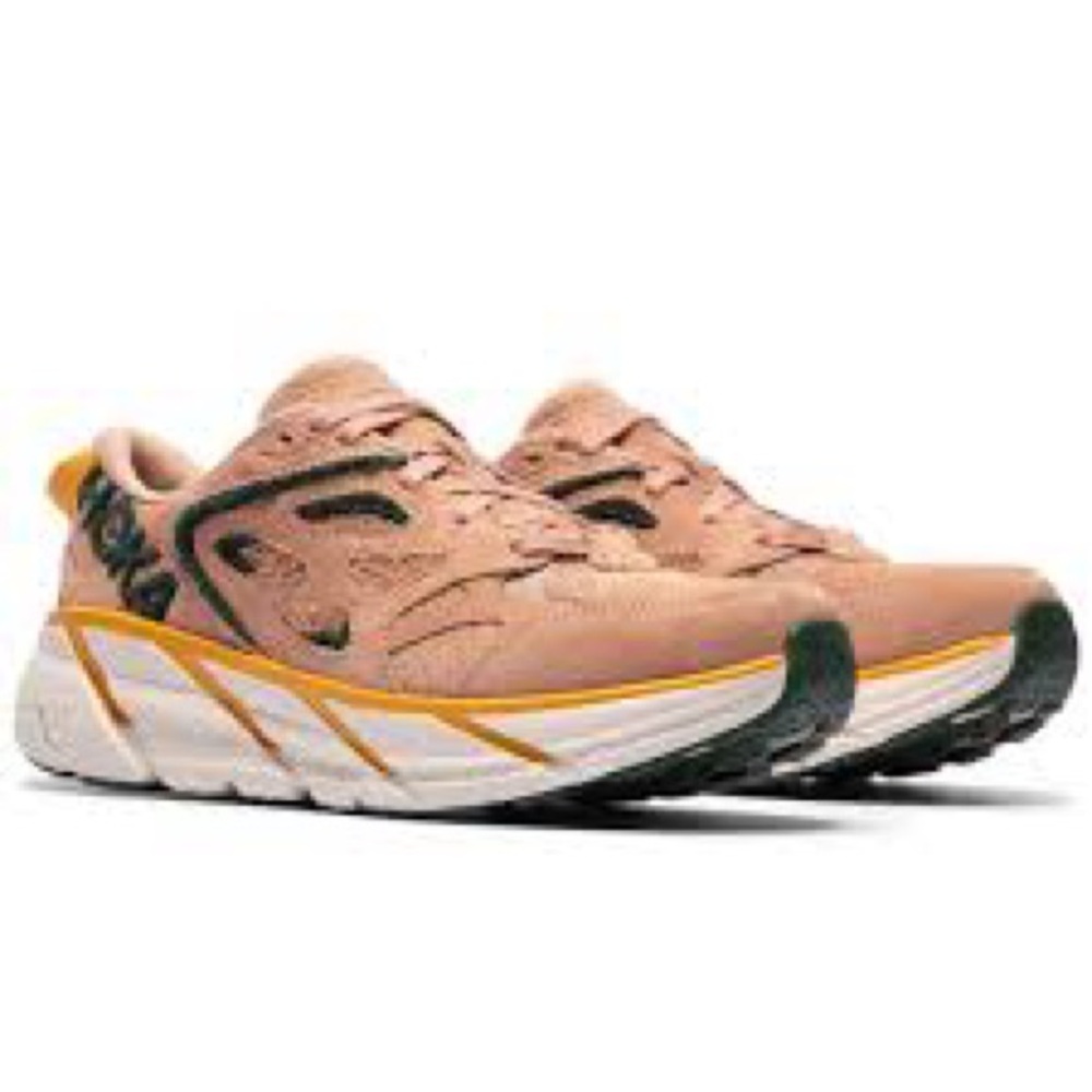 HOKA CLIFTON UNISEX SUEDE EMBROIDERY 🧵 (Free People) w11/m10 NEW IN BOX 📦 LTD ED